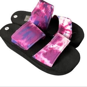 UO Ava Neoprene Platform Double Strap Sandals